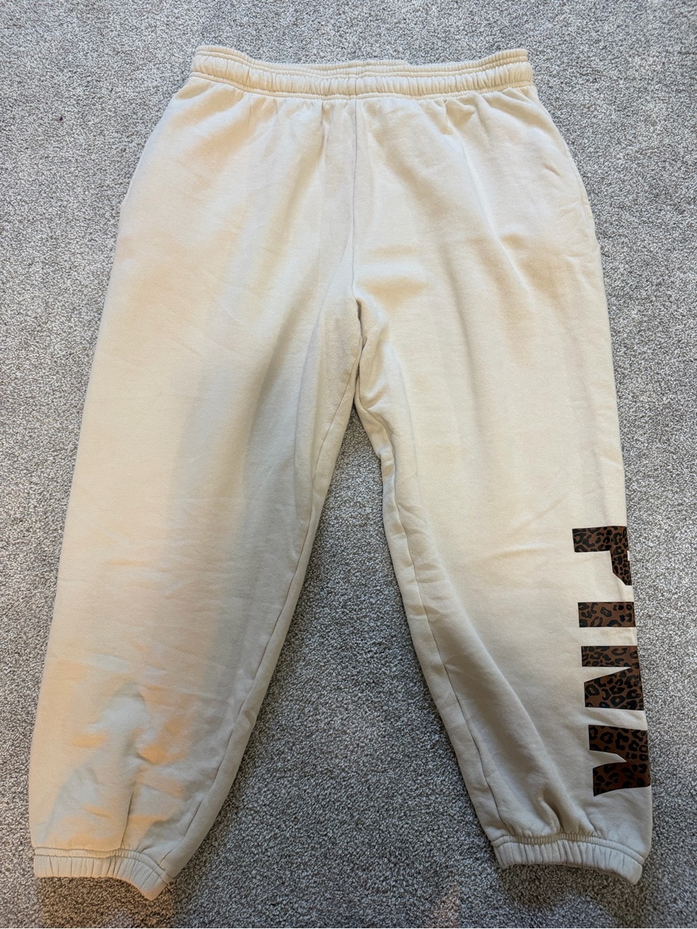PINK Victoria's Secret Beige Cozy Sweatpants